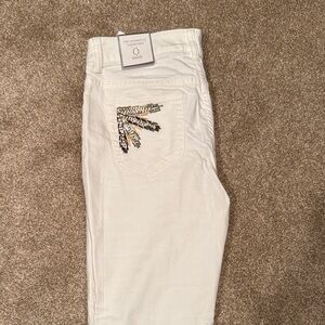 White Embellished Women's Jeans